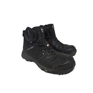 Timberland PRO Men's Mid-Cut Switchback WP Comp Toe Work Boots Black Size 10.5W